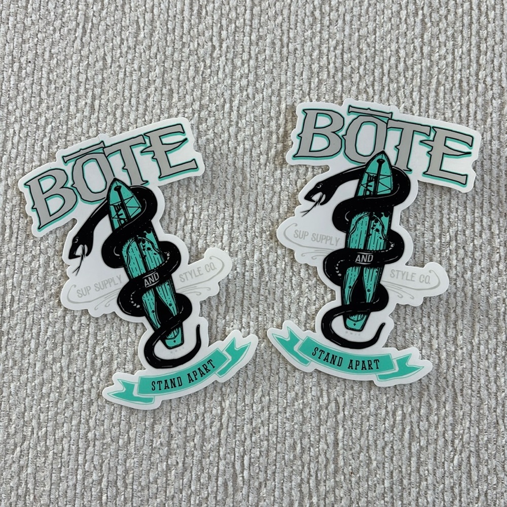 Bote stand apart sup supply and style co snake stickers (2) bundle NWOT